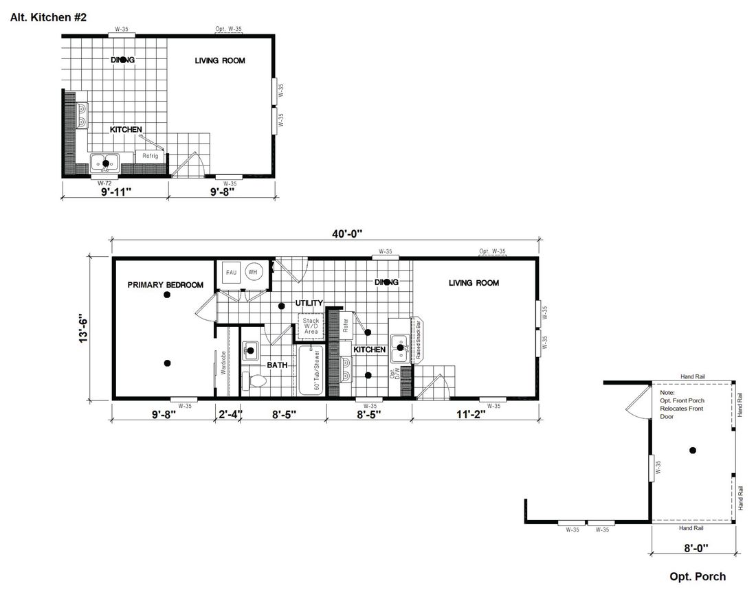 The DRM401M 40'              DREAM Floor Plan