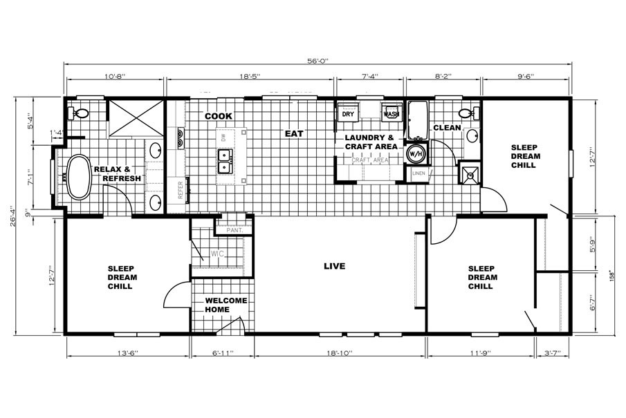 The THE WASHINGTON (PATRIOT)    GW Floor Plan