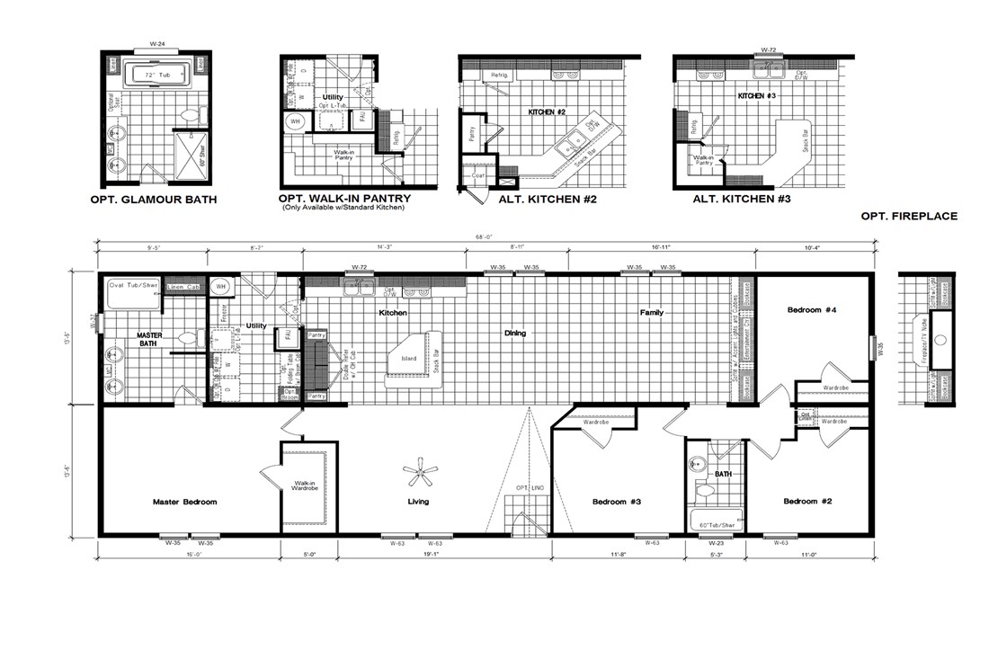 The ING682F MAPLE               GW Floor Plan