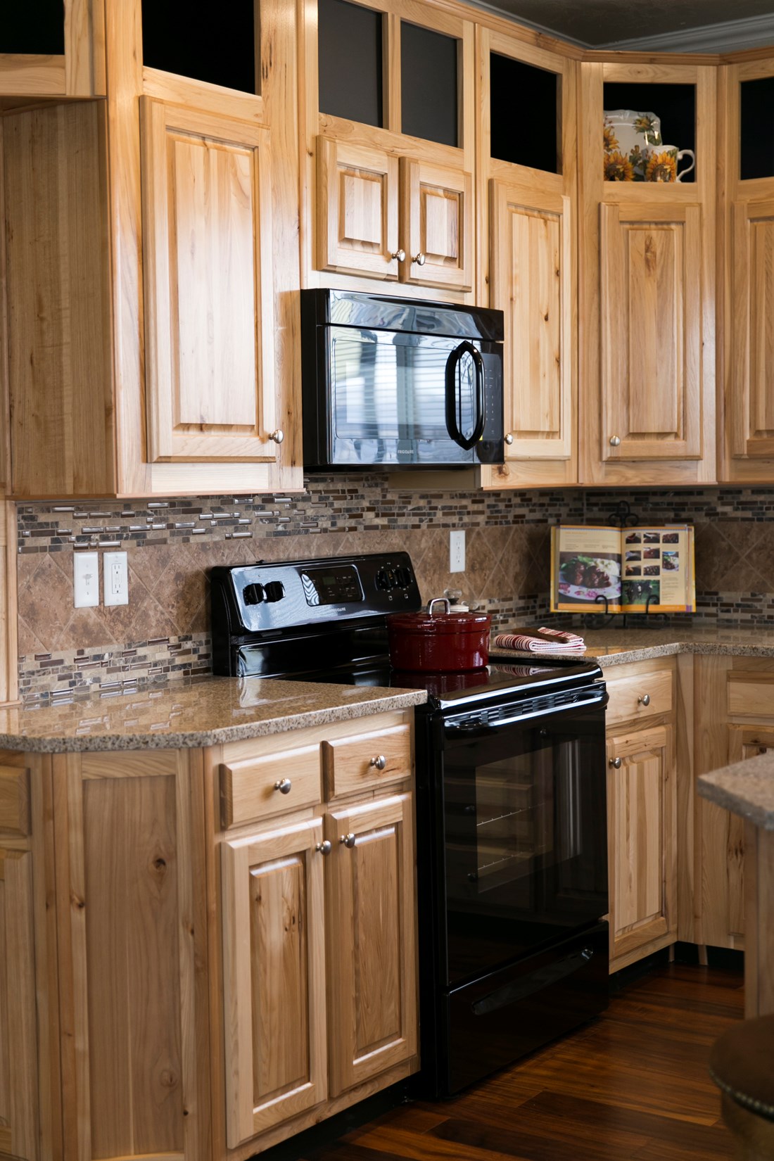 The THE SPRUCE Kitchen. This Manufactured Mobile Home features 3 bedrooms and 2 baths.