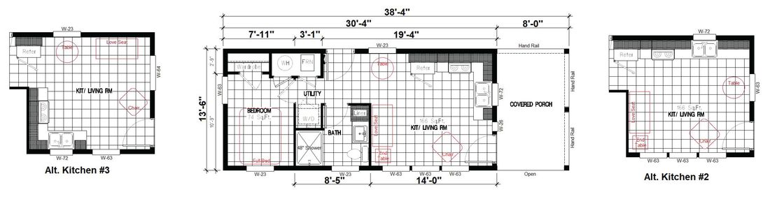 The CASITA 30-1M+8'PORCH     DREAM Floor Plan
