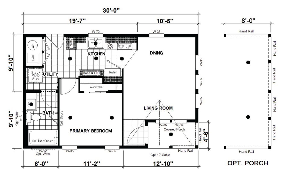 The DRM301P 2030'            DREAM Floor Plan