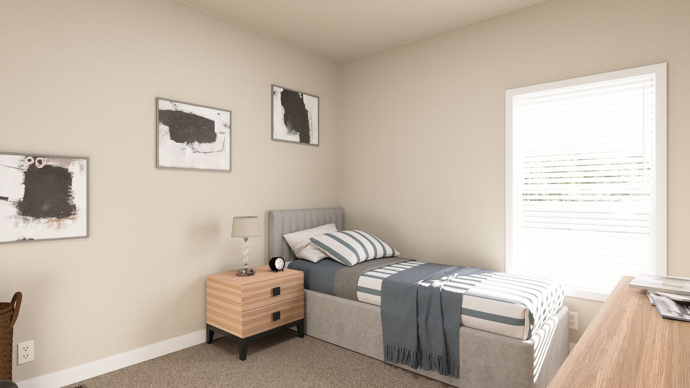 The ING764G WEEPING WILLOW GW Bedroom. This Manufactured Mobile Home features 4 bedrooms and 2 baths.