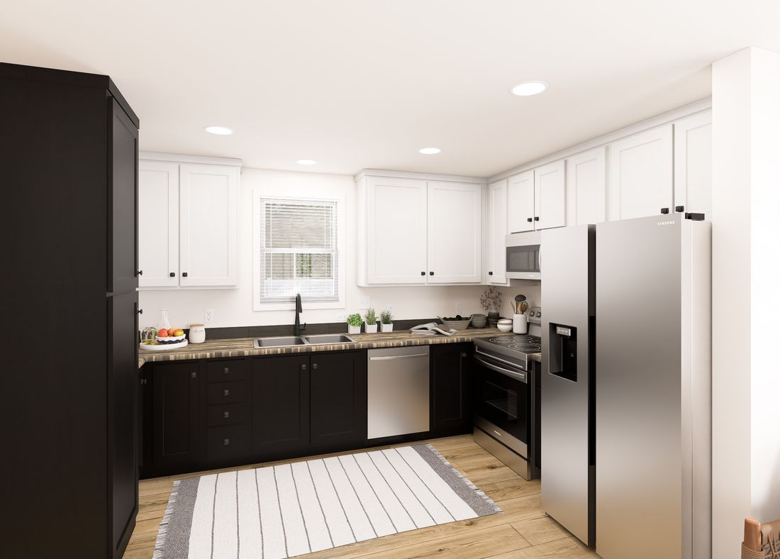 The DRM402P 2040'            DREAM Kitchen. This Manufactured Mobile Home features 2 bedrooms and 2 baths.