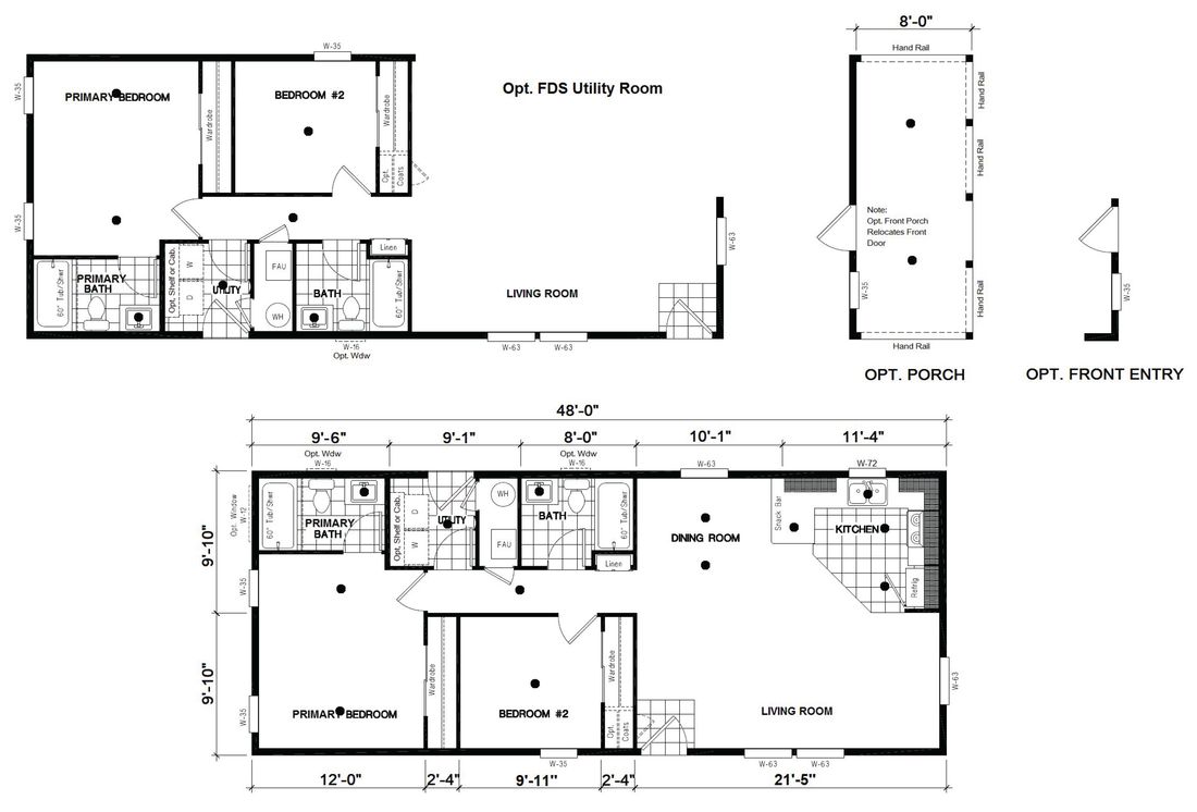 The DRM482P 2048'            DREAM Floor Plan