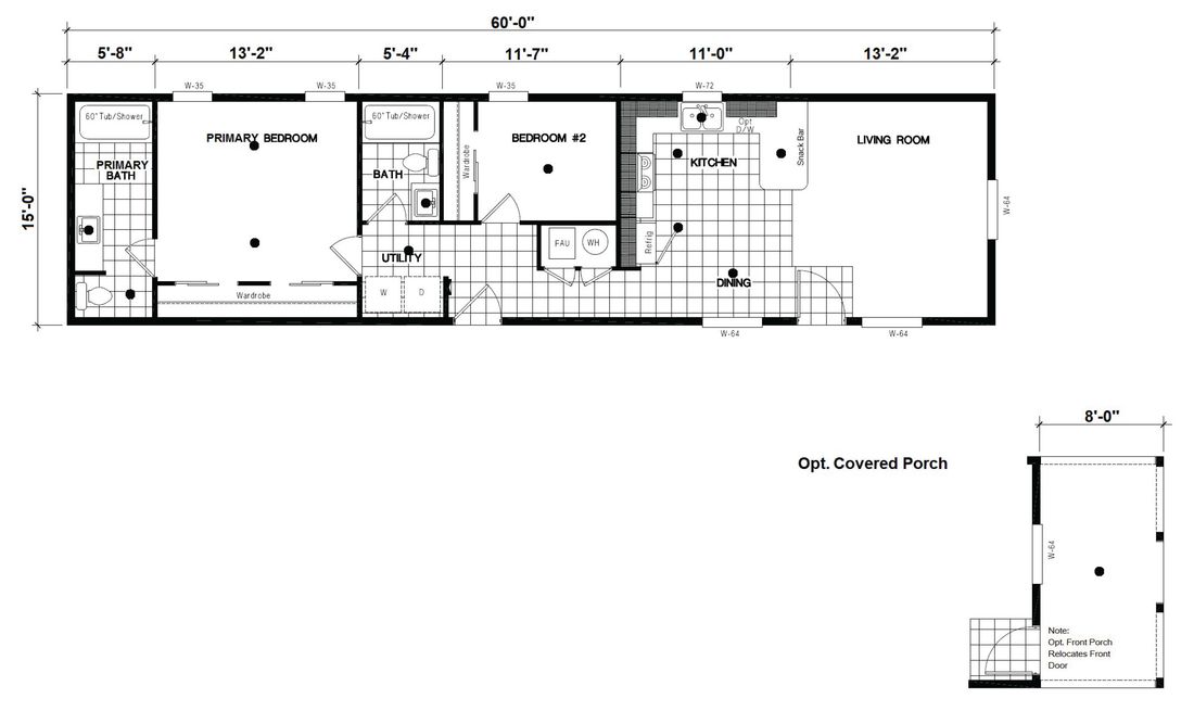 The DRM603N 1560'            DREAM Floor Plan
