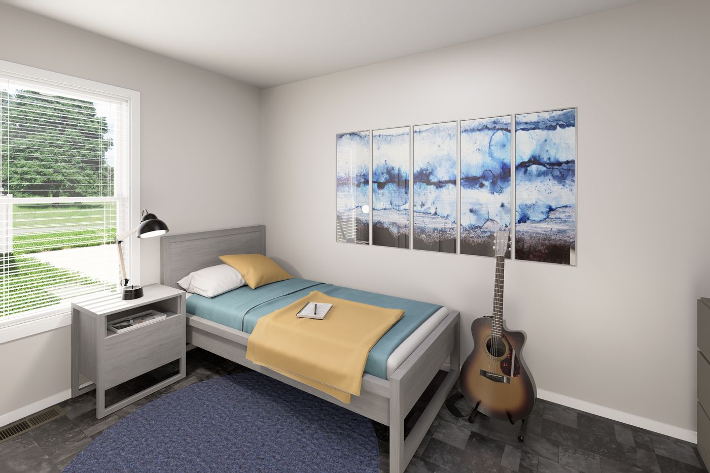 The DRM661M 66' DREAM Bedroom. This Manufactured Mobile Home features 2 bedrooms and 2 baths.