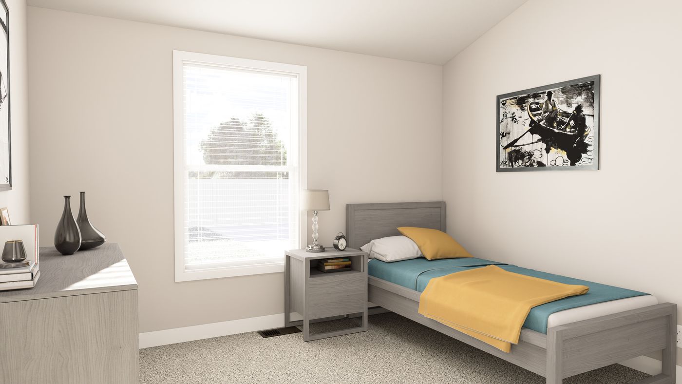 The ING602K GENERAL SHERMAN GW Bedroom. This Manufactured Mobile Home features 3 bedrooms and 2 baths.