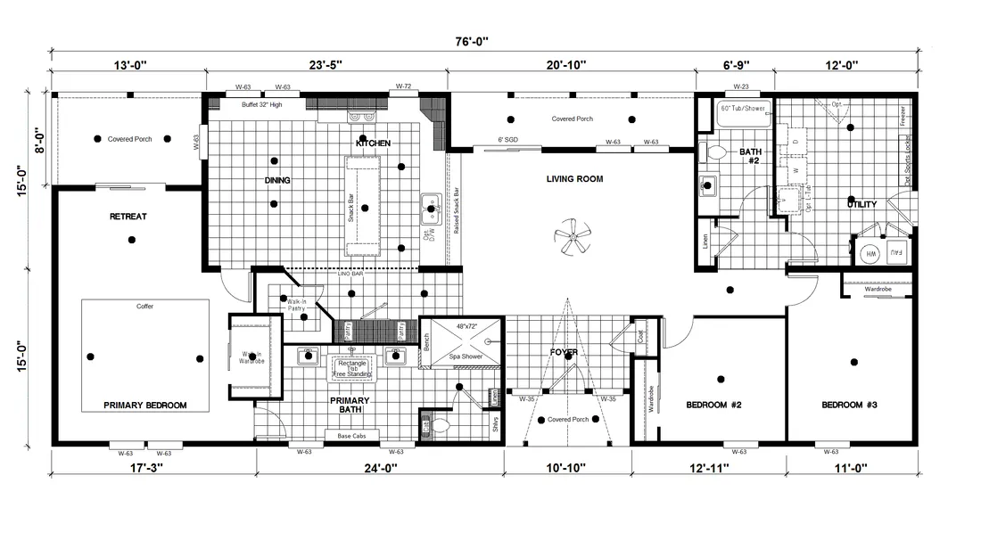 The ING763G PALM Floor Plan